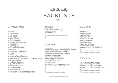 Checkliste für das richtige Reisegepäck